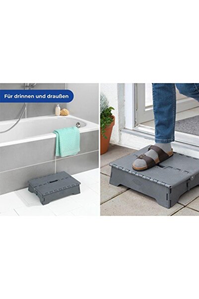 Saban Katlanabilir Kaymaz Tabanlı Basamak – Taşıma Saplı, Banyo, Balkon, Küvet Ve Veranda Için Kat