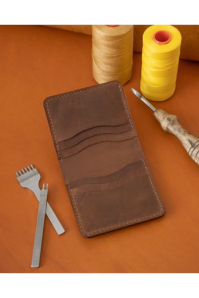 FocusDeri Handmade Men's Genuine Leather Leather Wallet