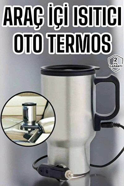 byzm Car Interior Steel Water Heater Thermos Cup Mug with Cigarette Lighter Port Appearance