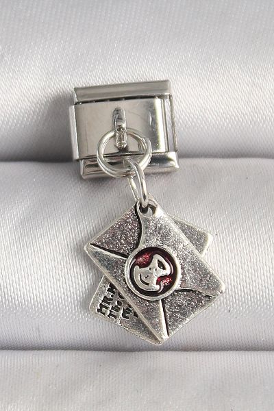 Celira Steel Silver Color Letter Model Nomination Charm