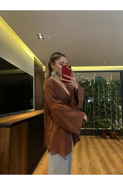 QBZ KIMONO CU LEGAT FATA DIN MUSLIN