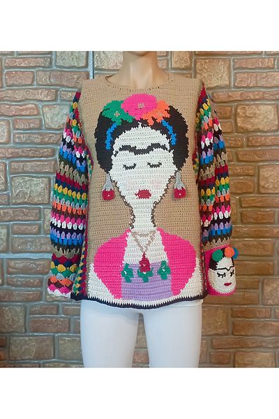 El örgüsü Ydr Design Hand Knitted Sweater