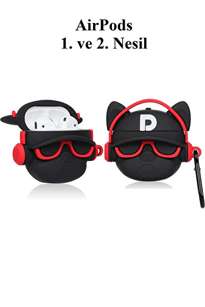 Blackmark 1. Ve 2. Nesil Uyumlu Sevimli Silikon Kırmızı DJ Köpek Figürlü Kula...