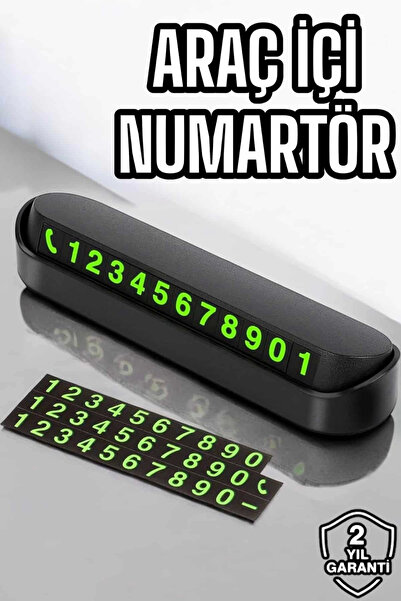 CT STONES Car Parking Number Vehicle Interior Numbering Changeable Dial Mini