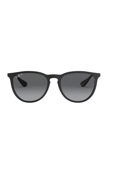 Ray-Ban Ray-Ban Erika RB4171 622/T3 – Polarized Sunglasses, Matte Black, Gradient Gray Lenses