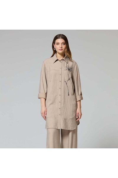 FUAT GÜRSEN Stripe Detailed Tunic