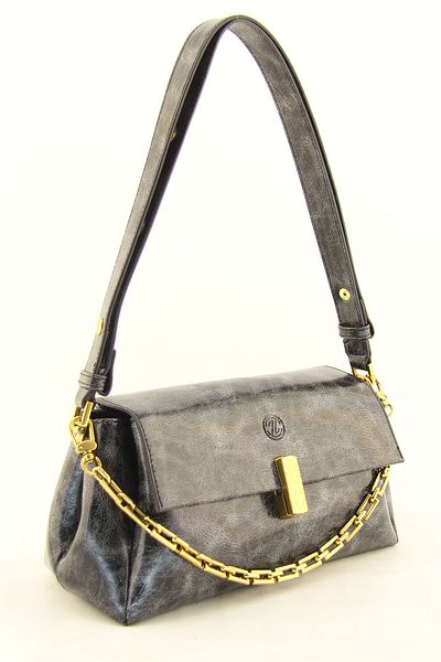HNB Women's Dark Gray Soft Medium Shoulder Bag