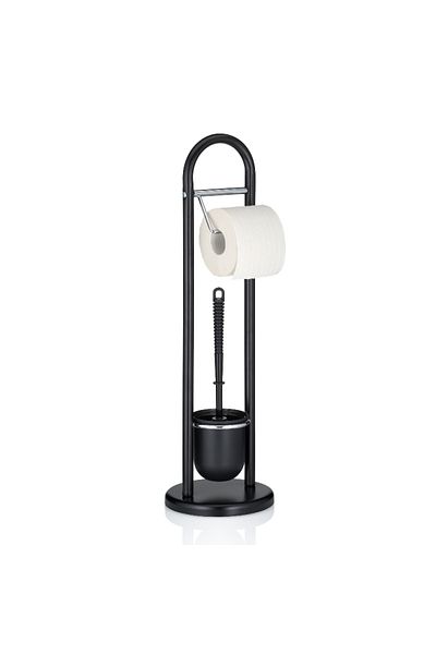 Kela Fabio toilet set, black 19x65 cm