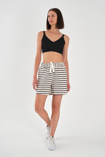 ALEXANDERGARDI Plus Size Striped Shorts