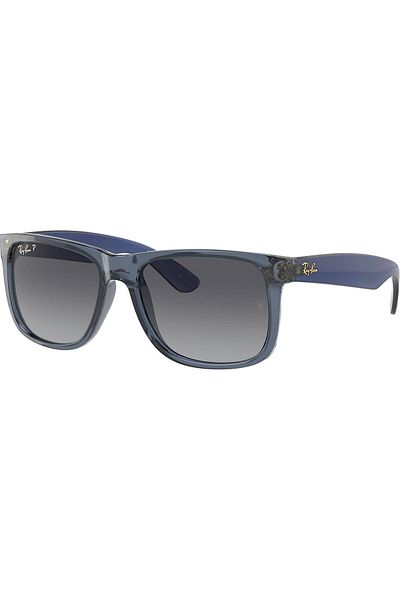 Ray-Ban Ray-Ban Justin RB4165 6596/T3 – Polarized, Transparent Blue, Gradient Gray Lenses
