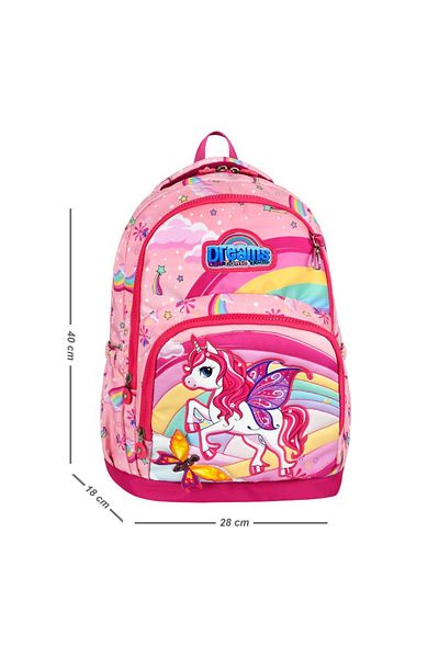 great bags Set ghiozdan pentru școală primară UNICORN ULTRA LUXURY pentru fete triple (geantă + nutriție termică + suport pentru stilou)