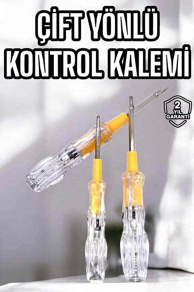 CPU ELEKTRONİK Double Sided Electrical Control Pen Transparent Screwdriver