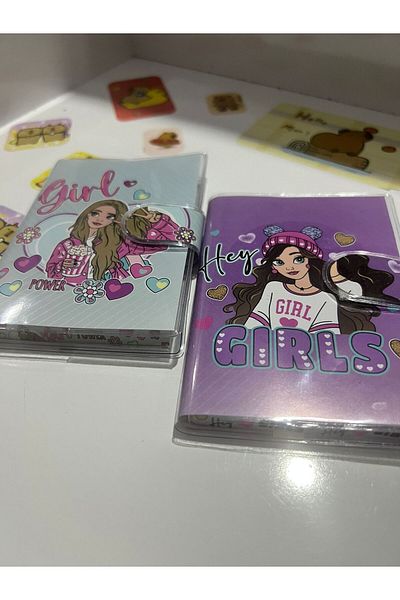 demirosa 2 Pcs Cute Girl Character Mini Notepad – for School and Daily Use