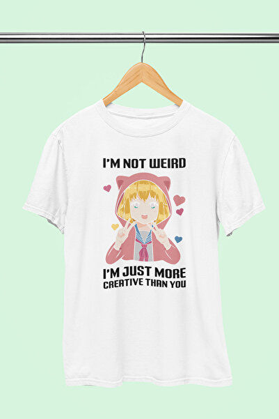 giftkonsept أنا لست غريبًا، أنا فقط أكثر إبداعًا منك، هدية أنيمي، تي شيرت أبي...