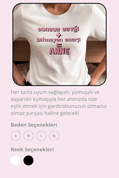 giftkonsept Endless Love Endless Energy Mother Gift 100% Cotton Regular White T-Shirt