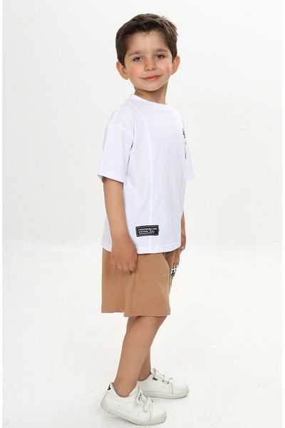 Toontoy T Oontoy Boy's Happy Text Printed Shorts Suit