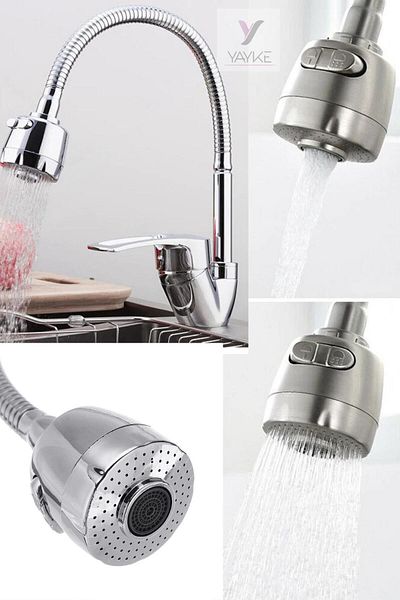 fiba teknik Saving Kubar Faucet Pipe and Head with Movable Head Chrome Accordion