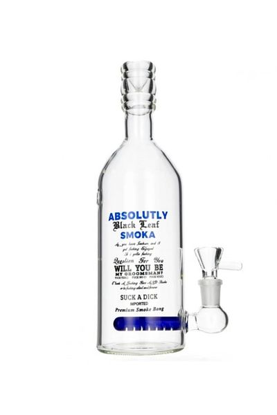 Black Leaf Bong Black Leaf Vodka Absolutly with Diffuser 24cm