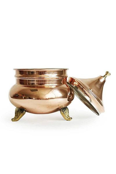 OEM Handmade copper candy jar with lid 600 ml CTR73