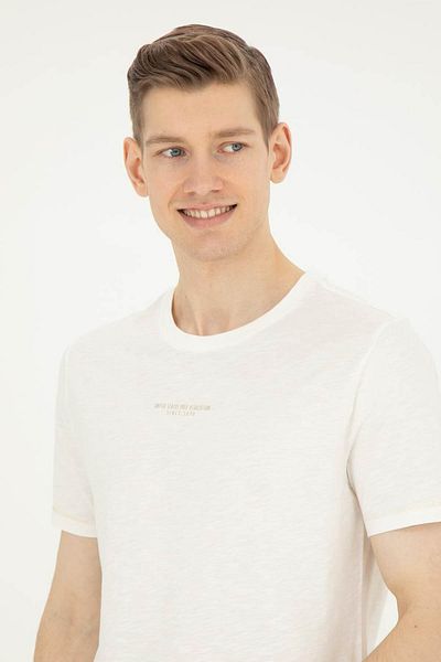 U.S. Polo Assn. Мъжка тениска U.S. Polo Assn. Regular Fit Ecru 1823953