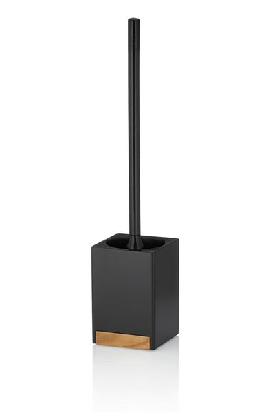 Kela Cube toilet set black polyresin