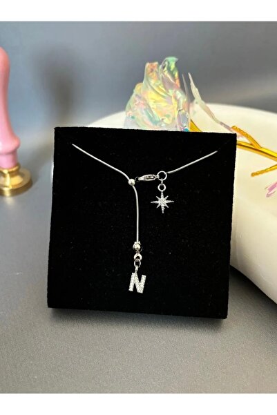 acc swen قلادة على شكل نجمة القطب مع حرف Y وقلادة منخفضة القطع مرصعة بالأحجار