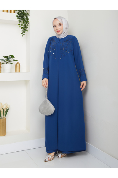 KMKkombin Mother's Plus Size Embroidered Evening Dress