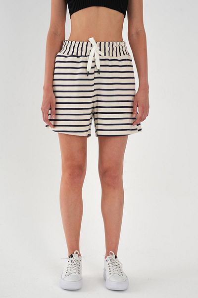 ALEXANDERGARDI Plus Size Striped Shorts