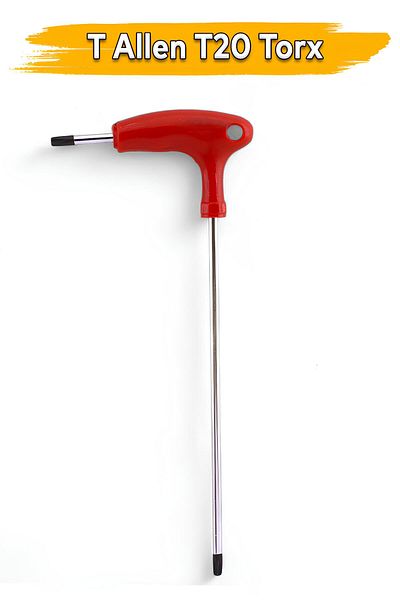 Badem10 T20 Torx t Type Allen Key Tt020 – Long Handle Steel Screwdriver Star Socket Compatible