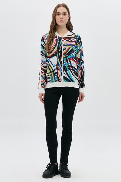 DAIDO Digital Printed Zippered Bomber Jacket