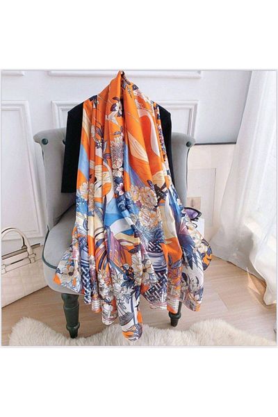 essentialneedsforall PREMIUM IMPORTED PATTERNED SILK SCARF