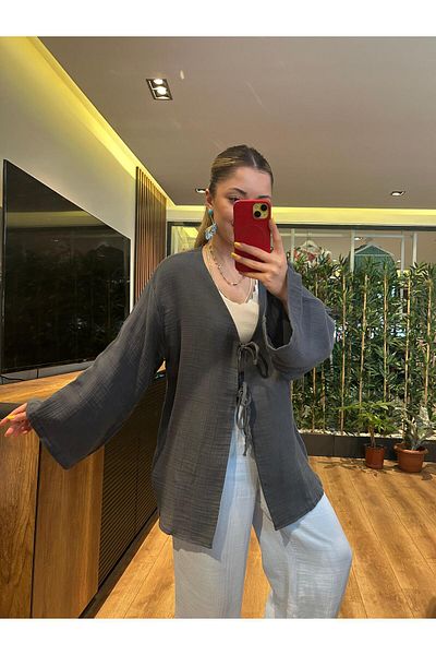 QBZ KIMONO CU LEGAT FATA DIN MUSLIN