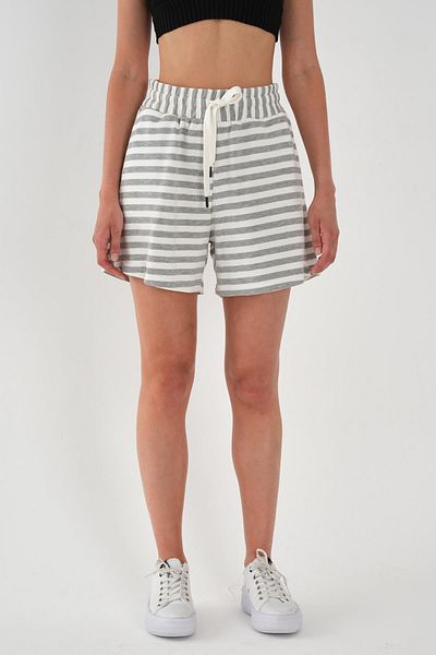 ALEXANDERGARDI Plus Size Striped Shorts