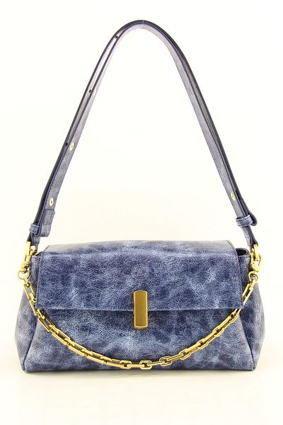 HNB Women's Blue Soft Medium Shoulder Bag