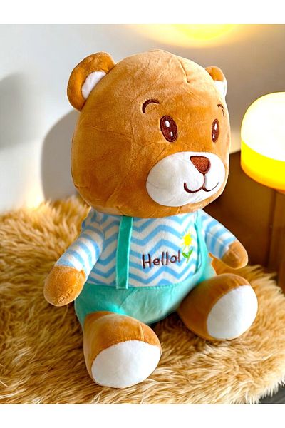 PoppyPlays Baby Bear Plush Toy Hello 40cm Soft Sweet - Fluffy My Gift