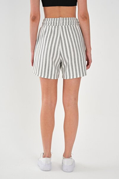 ALEXANDERGARDI Plus Size Striped Shorts