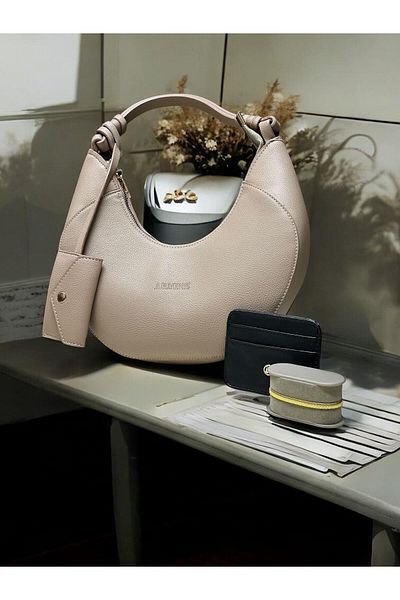 Armine Hand and Arm Bag Shoulder Bag with Card Holder and Bracelet Gift Vs.Blkt.0397