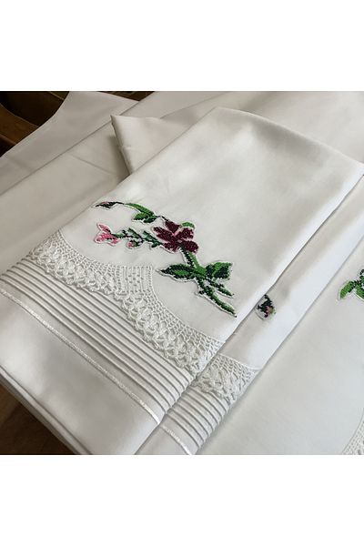 OYA home Kaneviçe Li & Lace Pique Set -6 Pieces