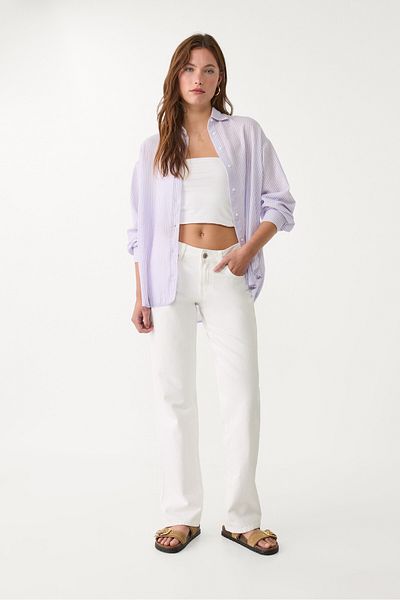 Stradivarius Linen blend shirt
