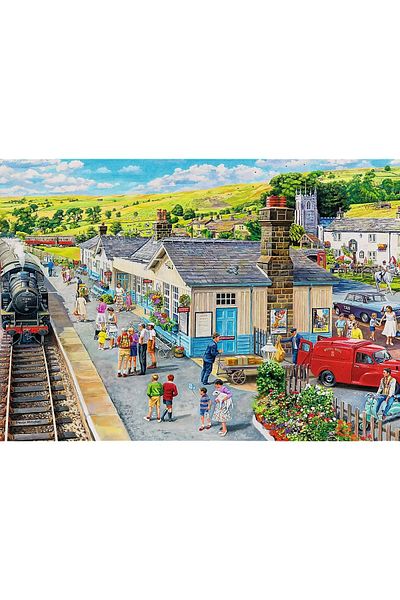 Trefl PUZZLE TREFL 1000 PREMIUM PLUS TEA TIME VILLAGE STATION