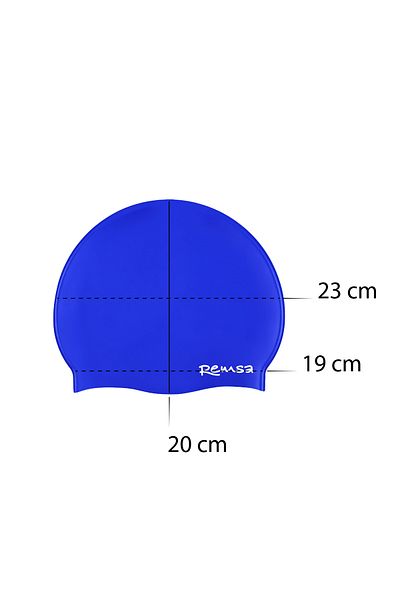 Remsa Mayo Remsa Σιλικόνη Πισίνα Καπέλο Μαγιό RSB-01 Saks Blue