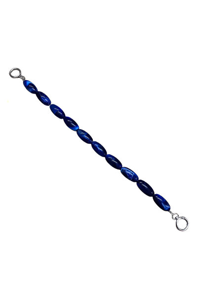 EleganTShoP Ακρυλική επίπεδη στρογγυλή λαβή τσάντας με χάντρες 48 εκ. AC17