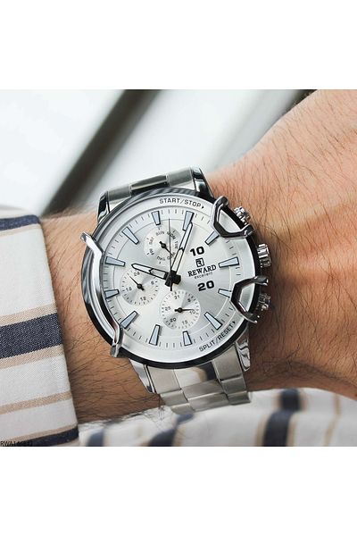 Reward Rwa146842 Men's Wrist Watch with Steel Band