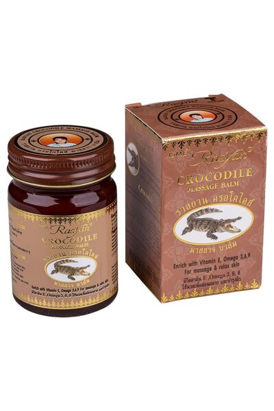 RasyanHerb مجموعة بلسم تايلاندي من إزمي راسيان (بلسم تدليك التمساح التايلاندي...