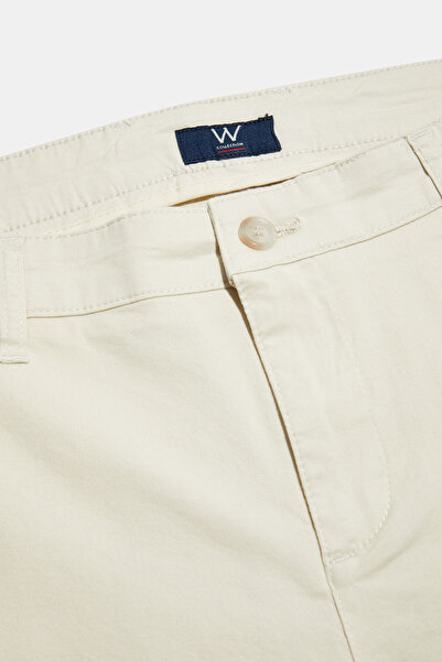 W Collection TAŞ PAMUK ELASTAN DÜĞMELİ BERMUDA