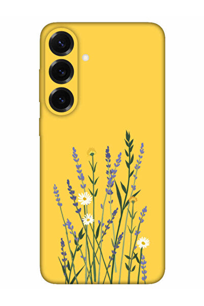 frondcase حافظة هاتف سامسونج S25 بلس باللون الأصفر مع نمط اللافندر