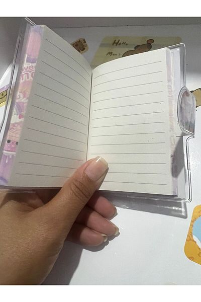demirosa 1 Cute Ice Cream & Drink Mini Notepad – for School and Daily Use