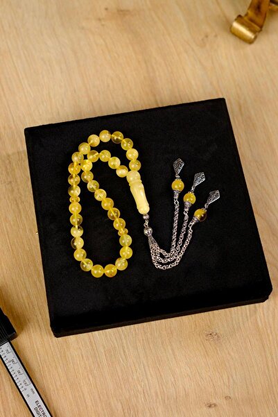 dergah tesbih سبحة من العقيق الأصلي بتصميم فضي فاخر (عنبر)، (سبحة قطرة عنبر)