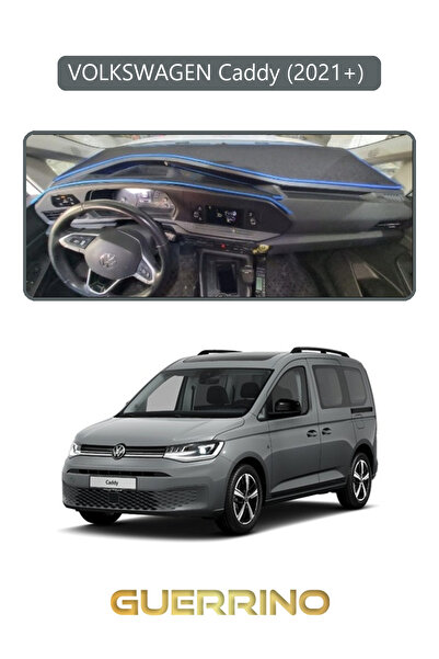 Genel Markalar VOLKSWAGEN Caddy (2021+) TORPİDO KORUMA KILIFI GRİ KENAR