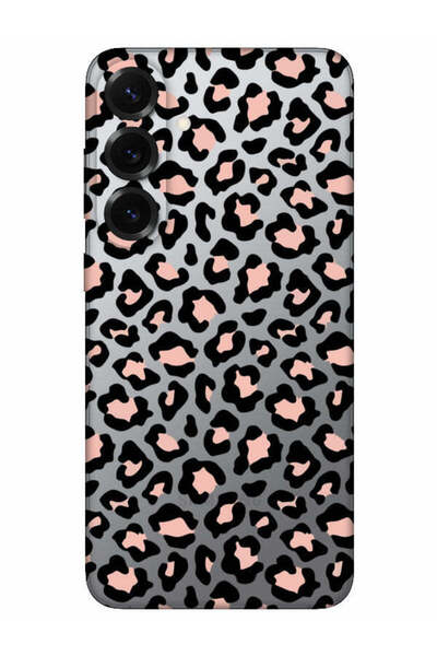 frondcase حافظة هاتف شفافة بنقشة الفهد لهاتف سامسونج S25 بلس